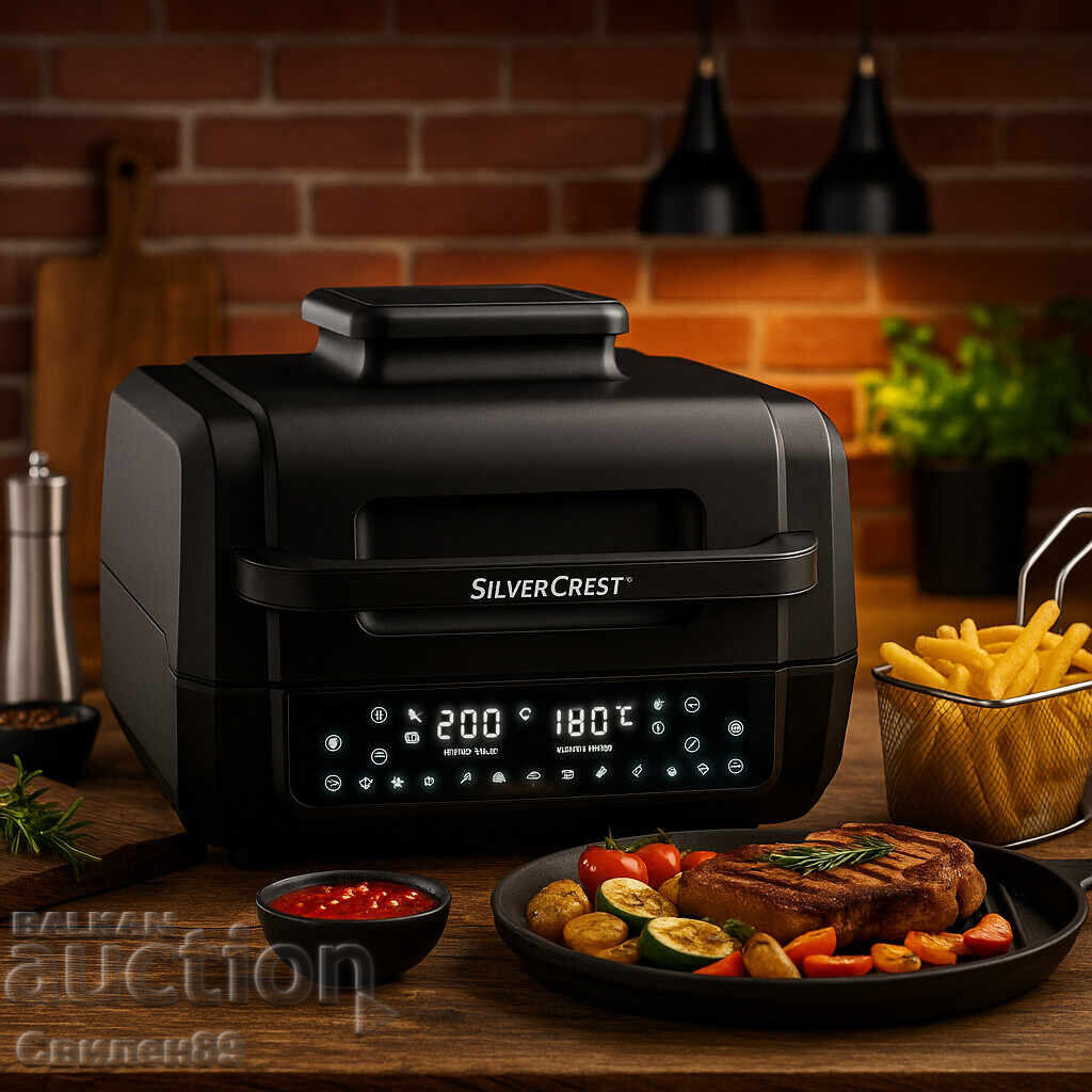 2-in-1 SilverCrest Air Fryer with Grill - crispy, delicious 2-in-1 SilverCrest Air Fryer with Grill - crispy, delicious