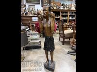 Wooden hunter figure №7447