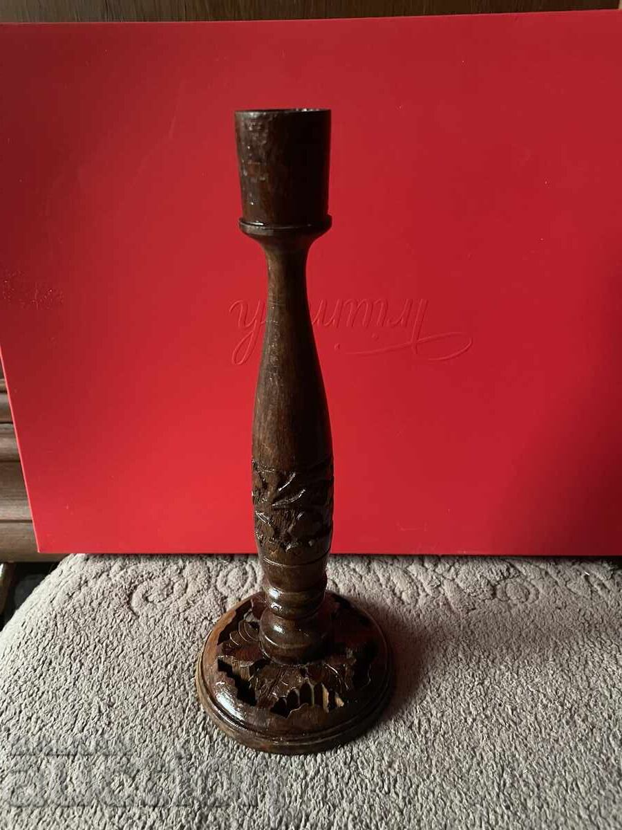 Свещник-25 см,дърво