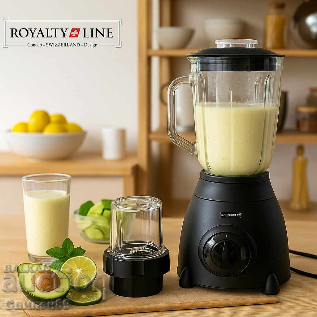 Royalty Line RL-SME-600.6 Kitchen Blender with Grinder