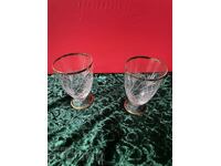 Чаши-тънко грав.стъкло,8 см вис.