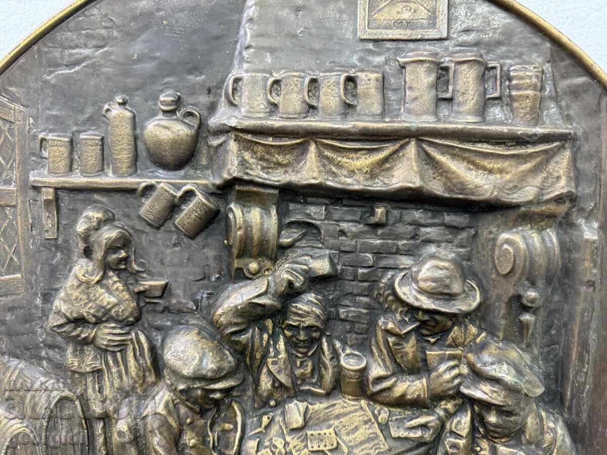 Βελγικό χάλκινο ανάγλυφο / χαρτοπαίκτες. Νο. 7448 - 6