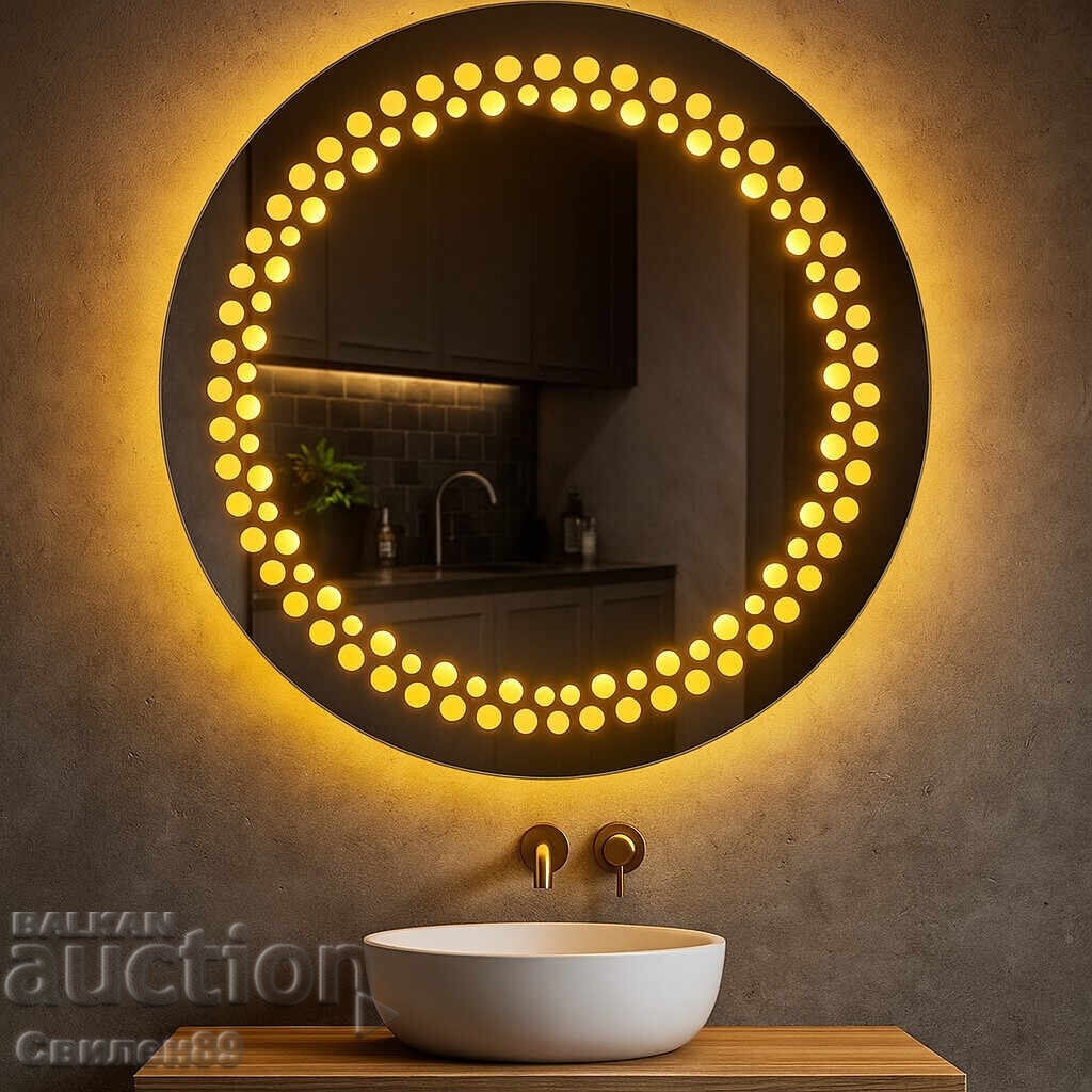 Oglindă de lux cu iluminare LED și tehnologie tactilă - 5