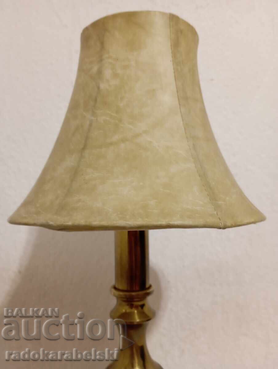 Auction  Antique brass lamp
