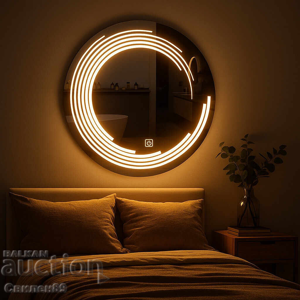 Φωτιζόμενος LED καθρέφτης με αντιθαμβωτικό και touch control με τιμή 150.00 BGN | € 76.69