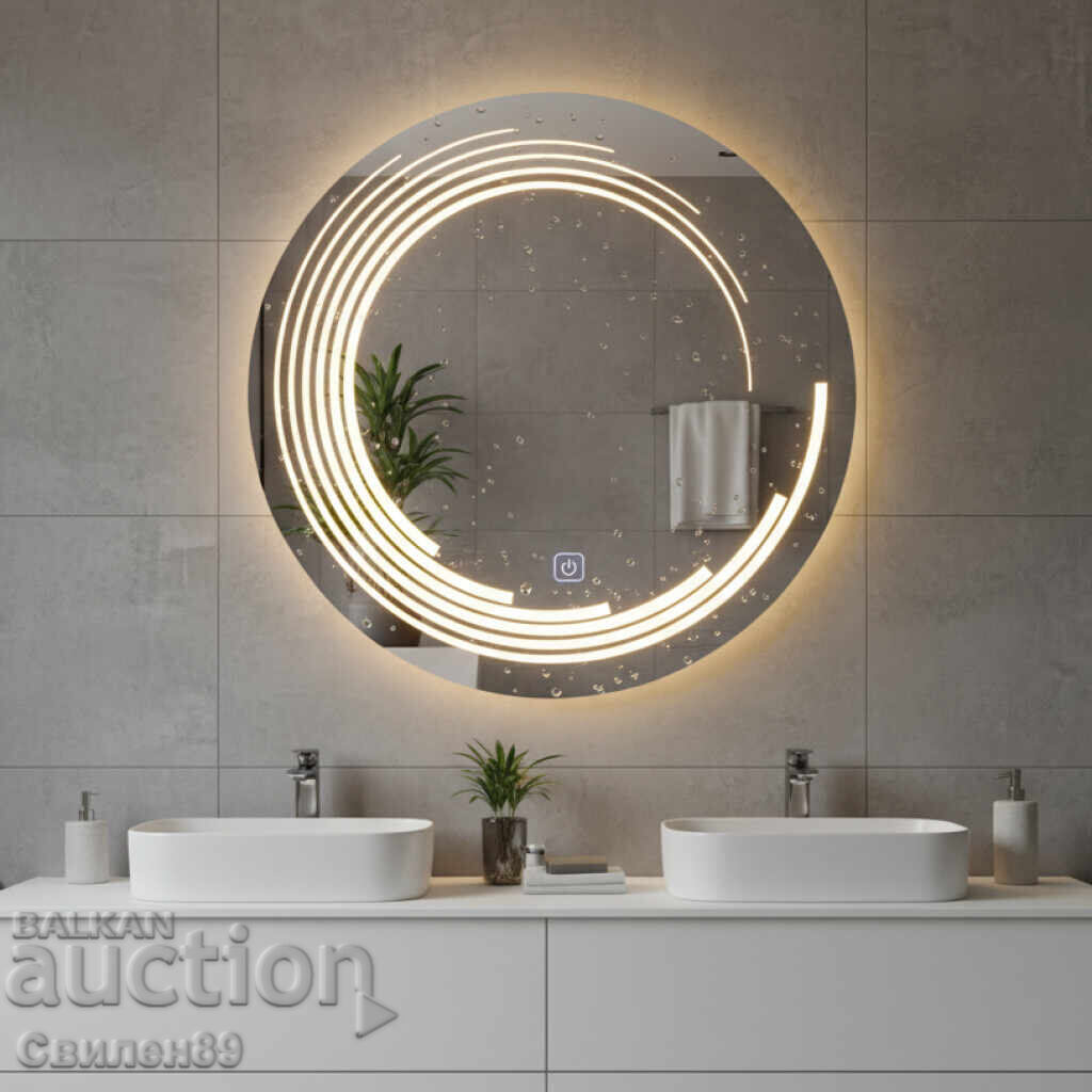 Φωτιζόμενος LED καθρέφτης με αντιθαμβωτικό και touch control - 6