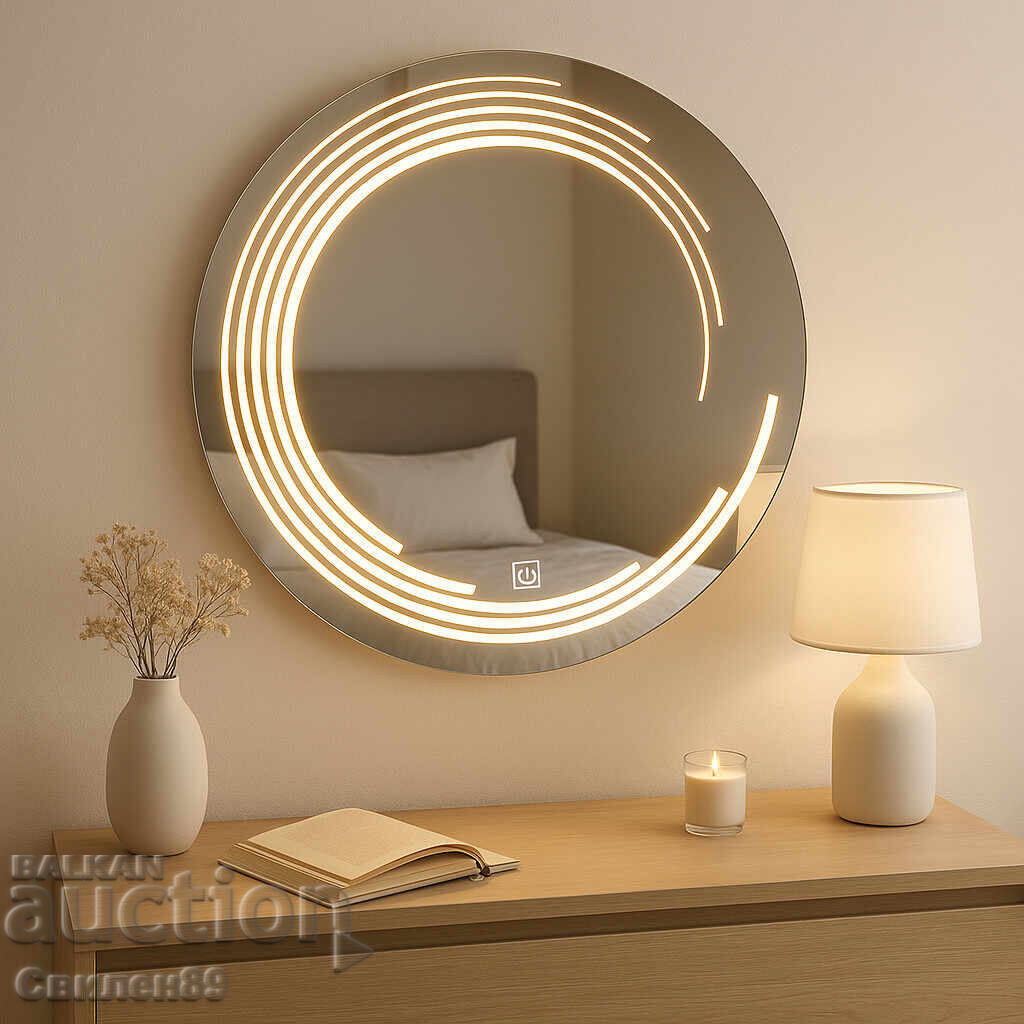 Φωτιζόμενος LED καθρέφτης με αντιθαμβωτικό και touch control