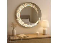 Oglindă LED iluminată cu anti-aburire și control tactil