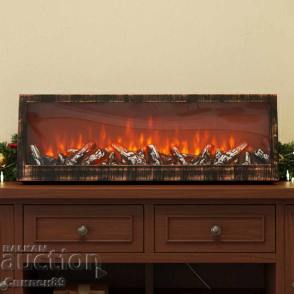 Δημοπρασία Τεχνητό LED τζάκι 24'' – ζεστασιά και φλόγα χωρίς καπνό και συντήρηση