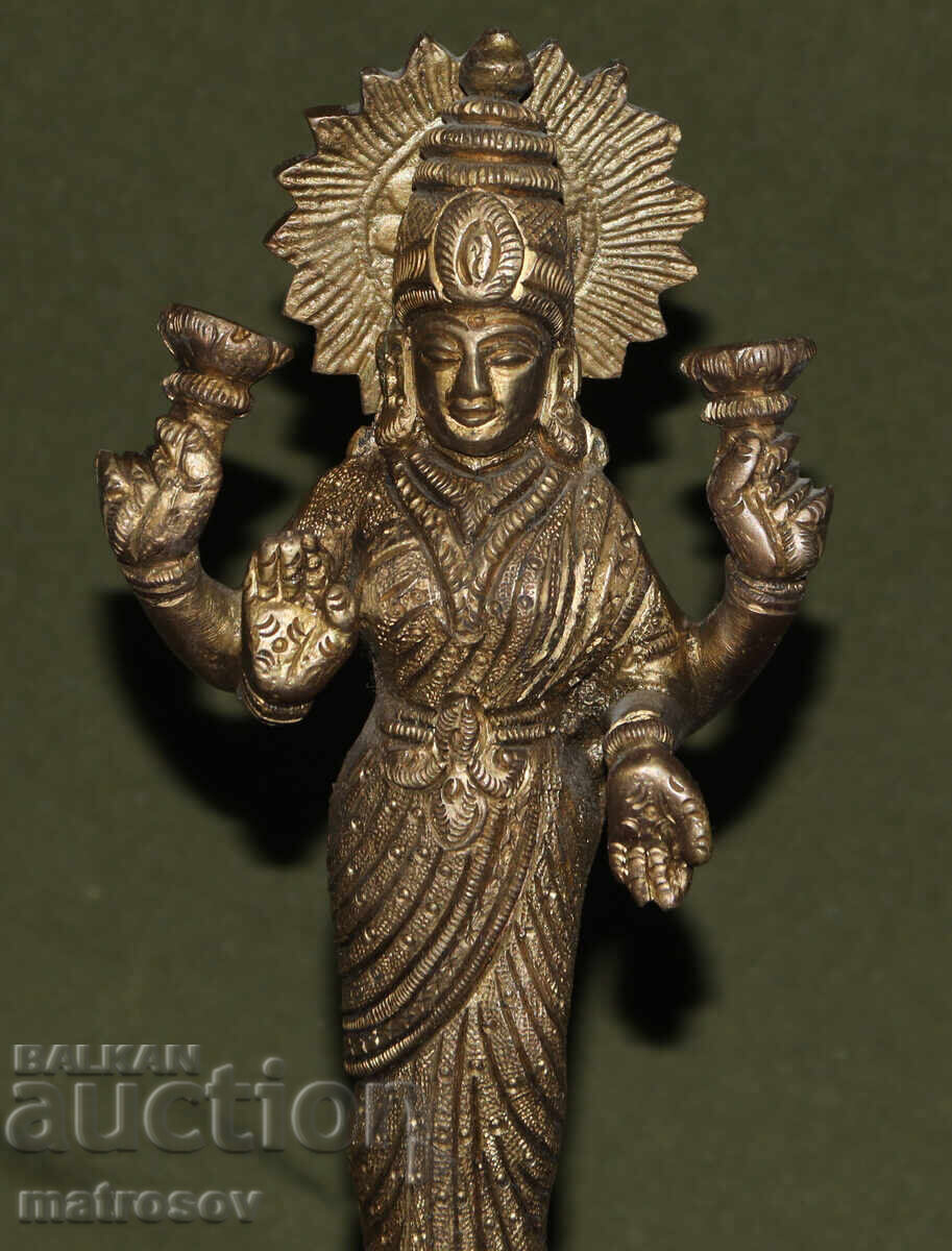 Delivery of Bronze decorative statue sculpture, the goddess Lakshmi