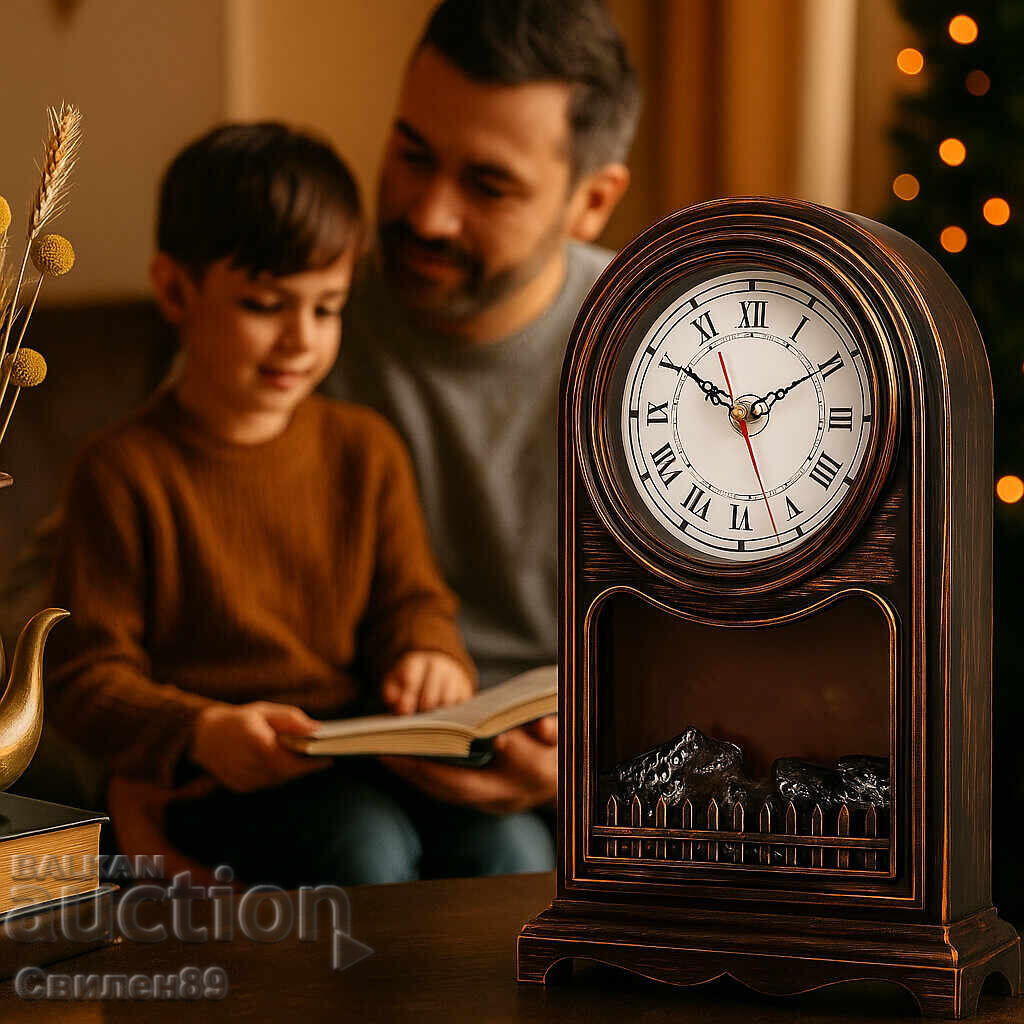 Ρολόι γραφείου Vintage με τζάκι LED – άνεση και στυλ σε ένα με τιμή 77.00 BGN | € 39.37 Ρολόι γραφείου Vintage με τζάκι LED – άνεση και στυλ σε ένα με τιμή 77.00 BGN | € 39.37