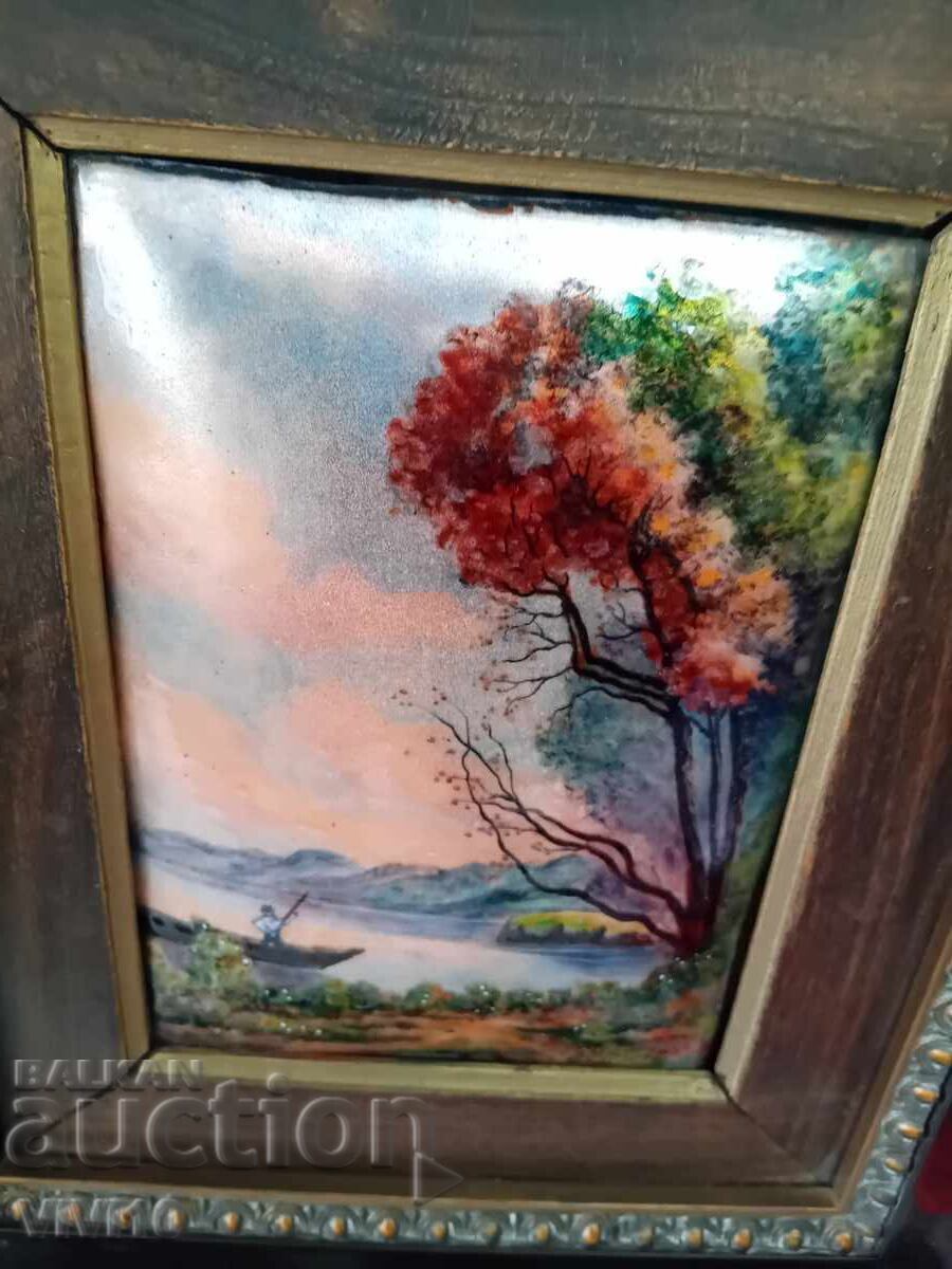 Licitație Tablou vechi, email, Limoges