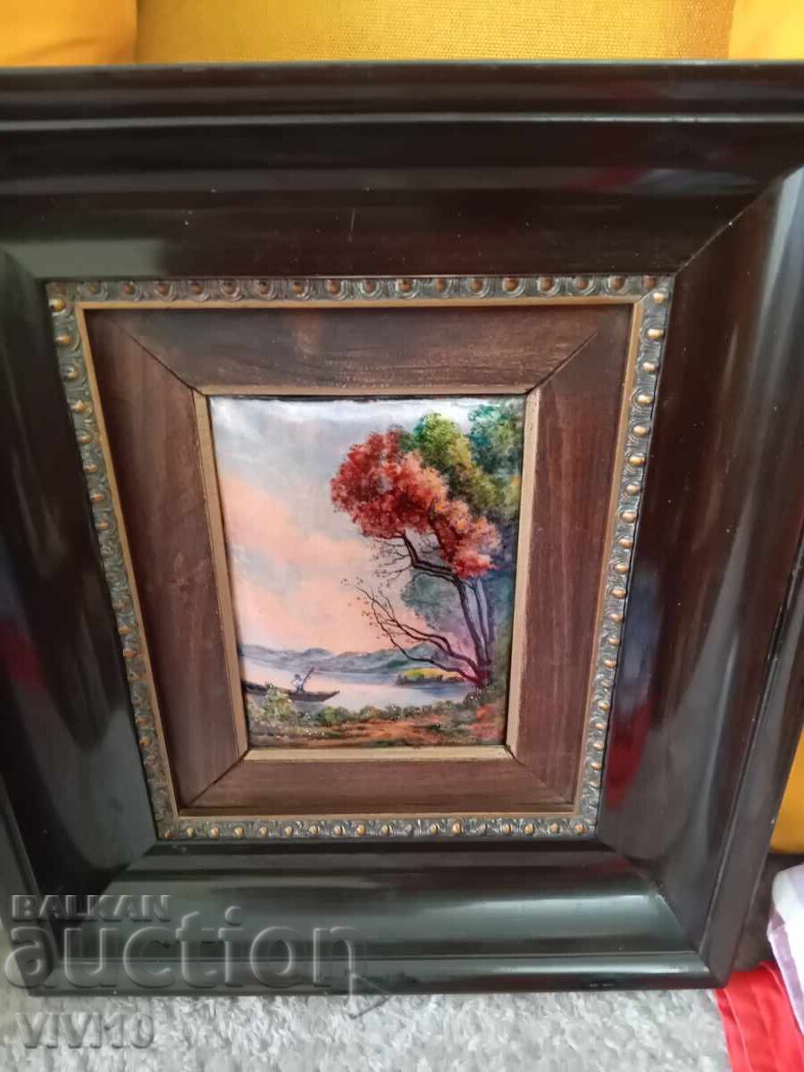 Tablou vechi, email, Limoges