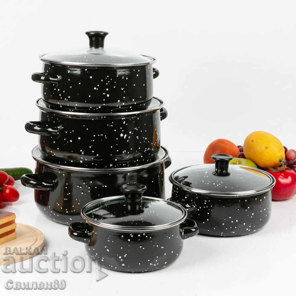 Σετ από 5 κατσαρόλες για οικιακή και επαγγελματική χρήση - 6 Σετ από 5 κατσαρόλες για οικιακή και επαγγελματική χρήση - 6
