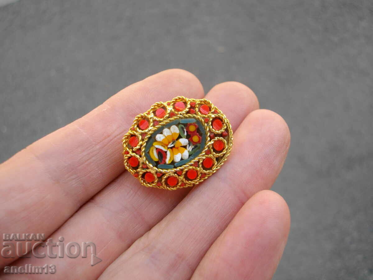 Delivery of OLD VENETIAN MOSAIC BROOCH