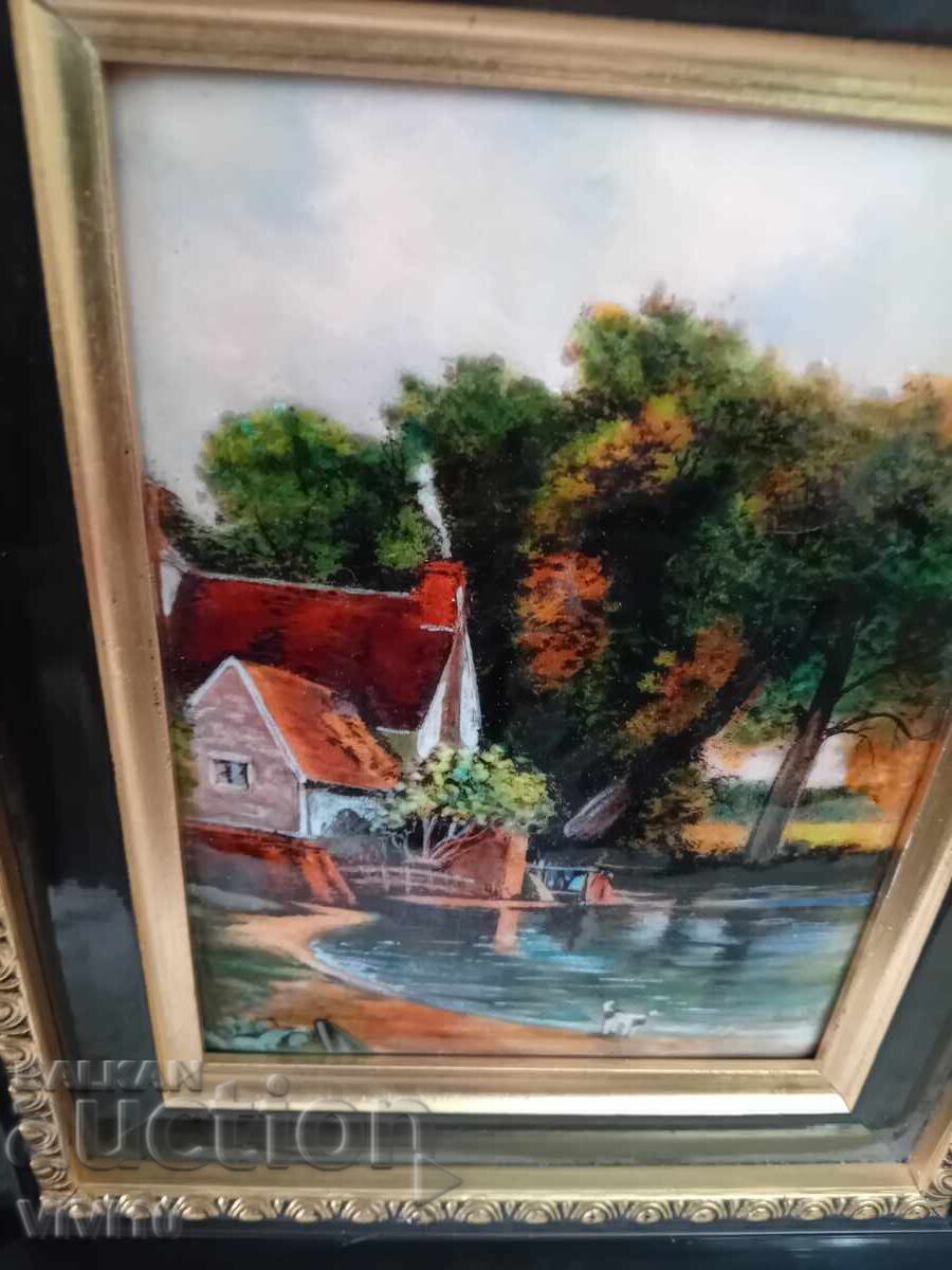 Licitație Tablou vechi, email, Limoges