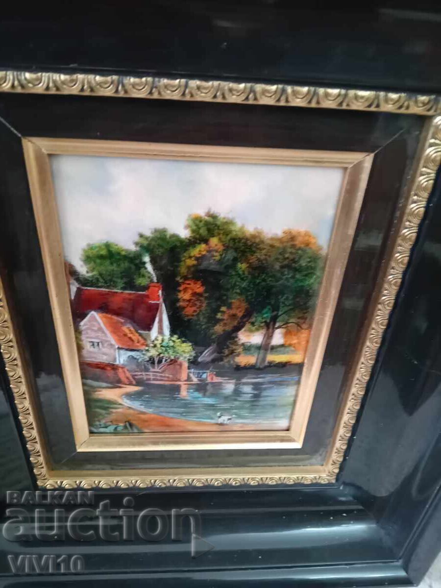 Tablou vechi, email, Limoges