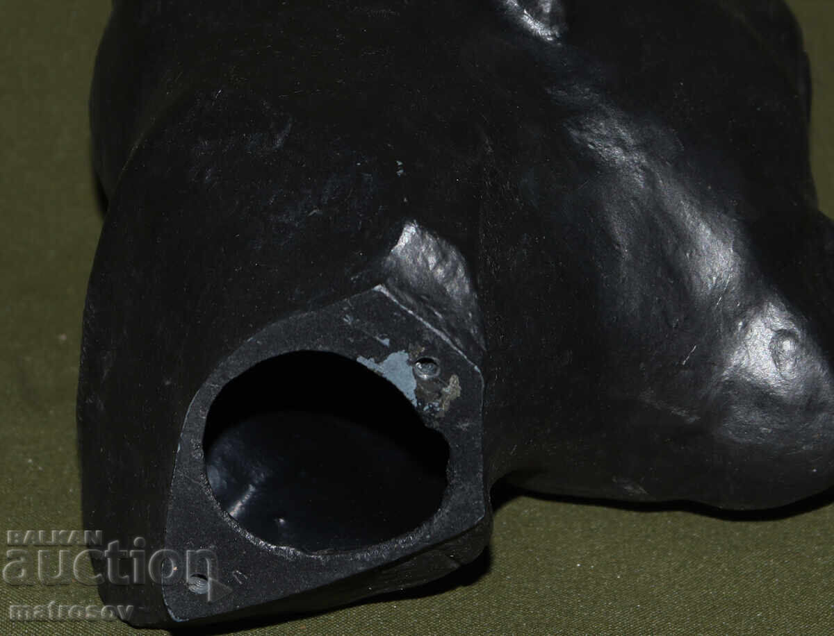 Metal sculpture bust Russia USSR Vladimir Ilyich Lenin - 7