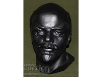 Sculptură metalică bust Rusia URSS Vladimir Ilici Lenin