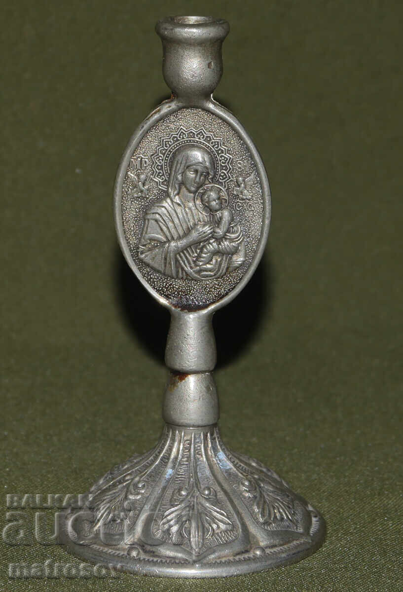 Delivery of Handmade silver-plated candlestick, St. Mary