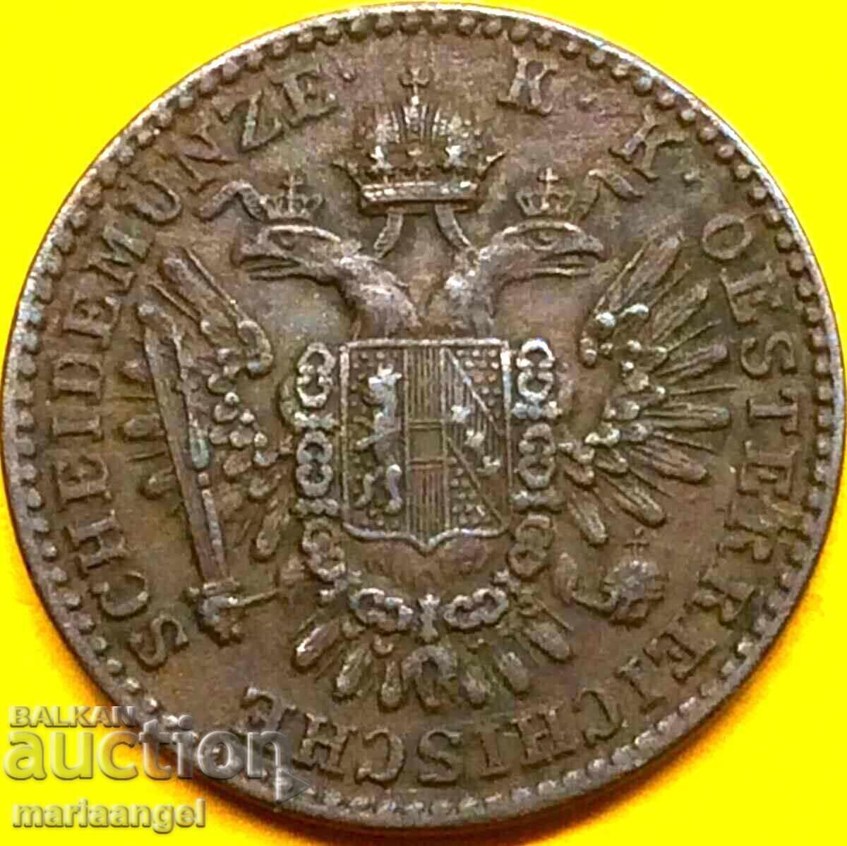 Livrarea 1/2 Kreuzer 1851 Austria A - Viena Livrarea 1/2 Kreuzer 1851 Austria A - Viena