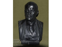 Metal sculpture bust Russia USSR Vladimir Ilyich Lenin