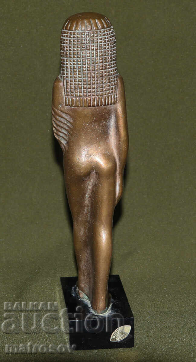 Original Bronze Sculpture, Stylized Figure, Egypt - 5