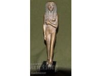 Sculptură din bronz de autor, figură stilizată, Egipt
