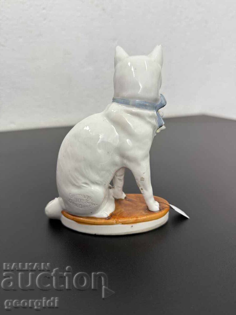 Παλιά πορσελάνινη φιγούρα γάτας - Ges. Gesch №7449 - 5