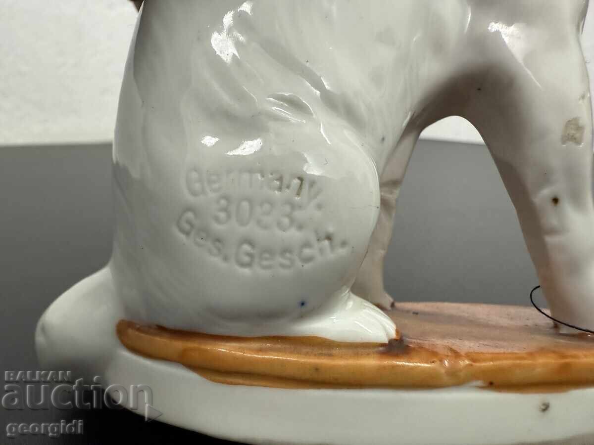 Παλιά πορσελάνινη φιγούρα γάτας - Ges. Gesch №7449 - 6