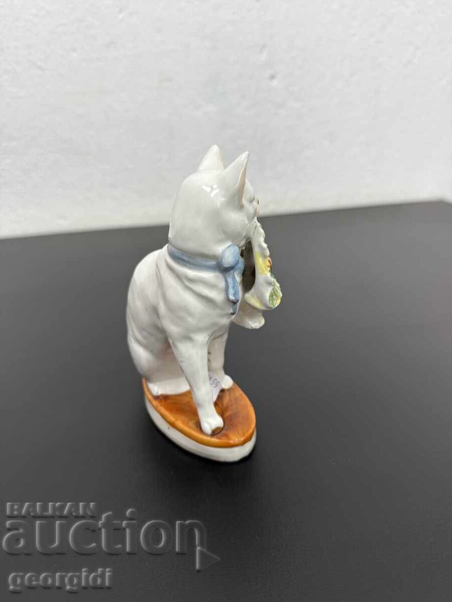 Παλιά πορσελάνινη φιγούρα γάτας - Ges. Gesch №7449 - 7