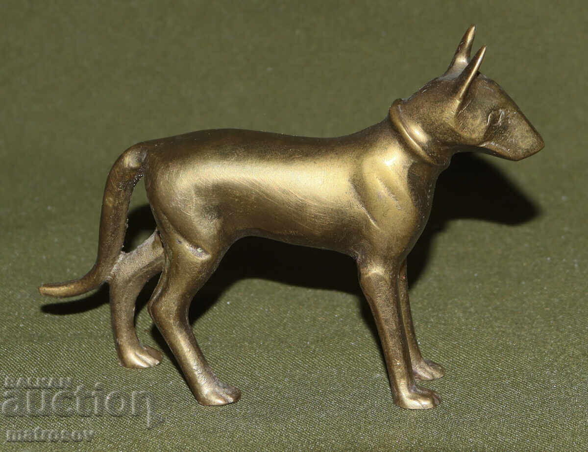 Δημοπρασία Μικρό διακοσμητικό μπρούτζινο ειδώλιο σκύλου