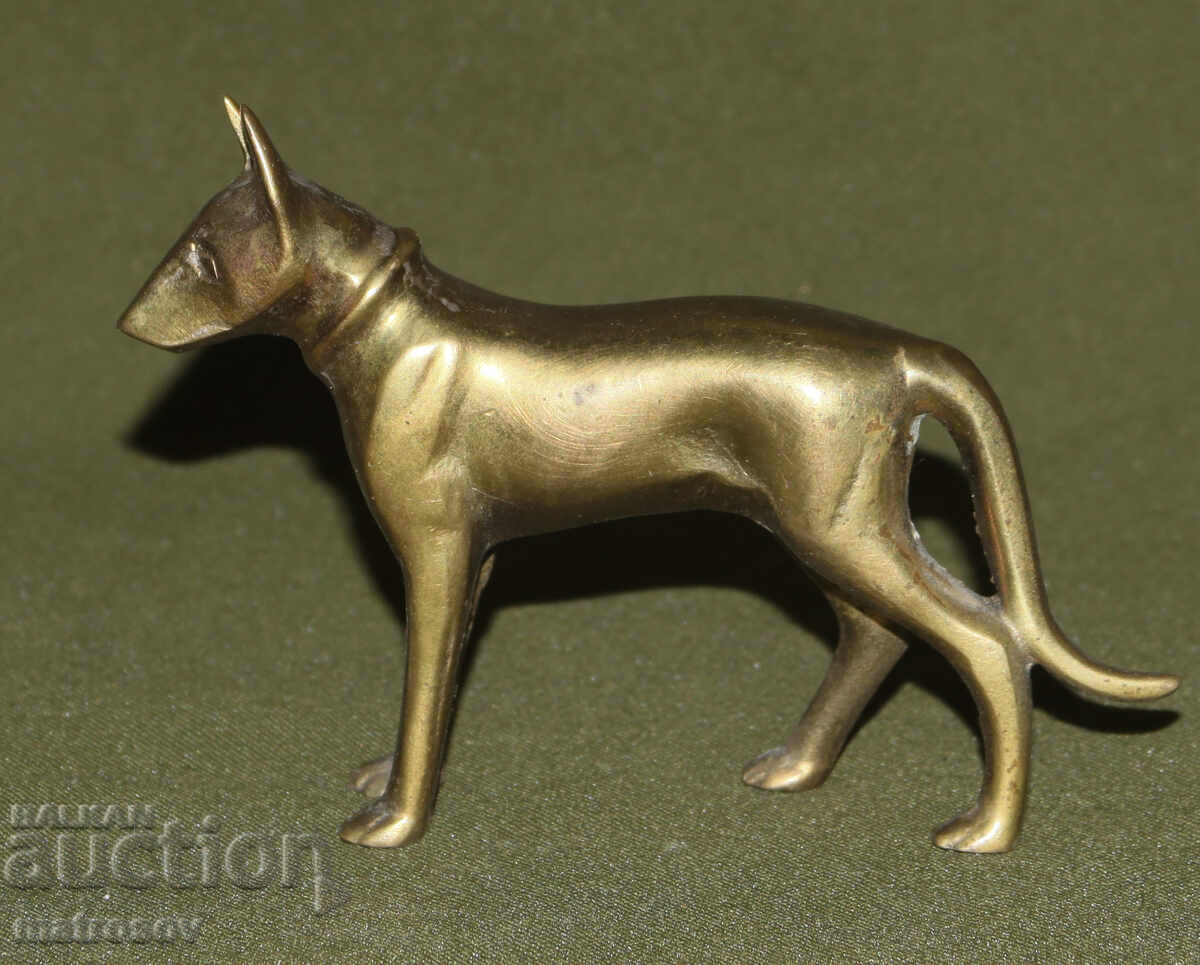 Μικρό διακοσμητικό μπρούτζινο ειδώλιο σκύλου - 5