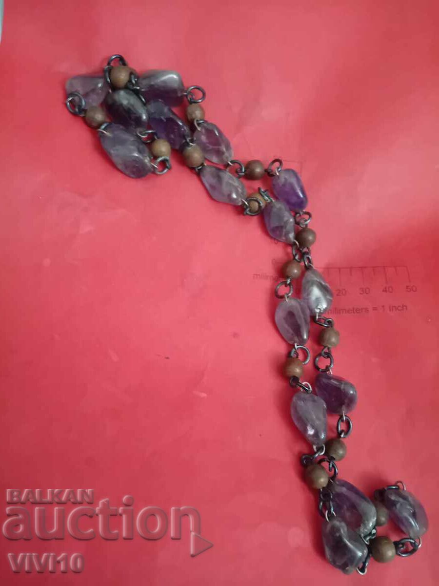 Αρχαίο κολιέ με αμέθυστο με τιμή 60.00 BGN | € 30.68