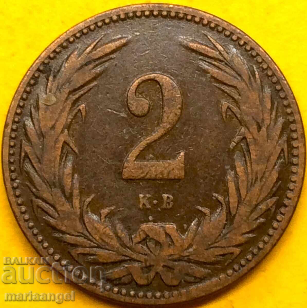 Hungary 2 fillers 1895 - 6
