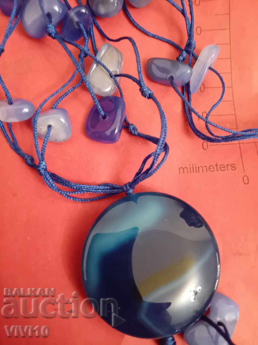 Antique blue glass necklace with price € 35.79 | 70.00 BGN Antique blue glass necklace with price € 35.79 | 70.00 BGN