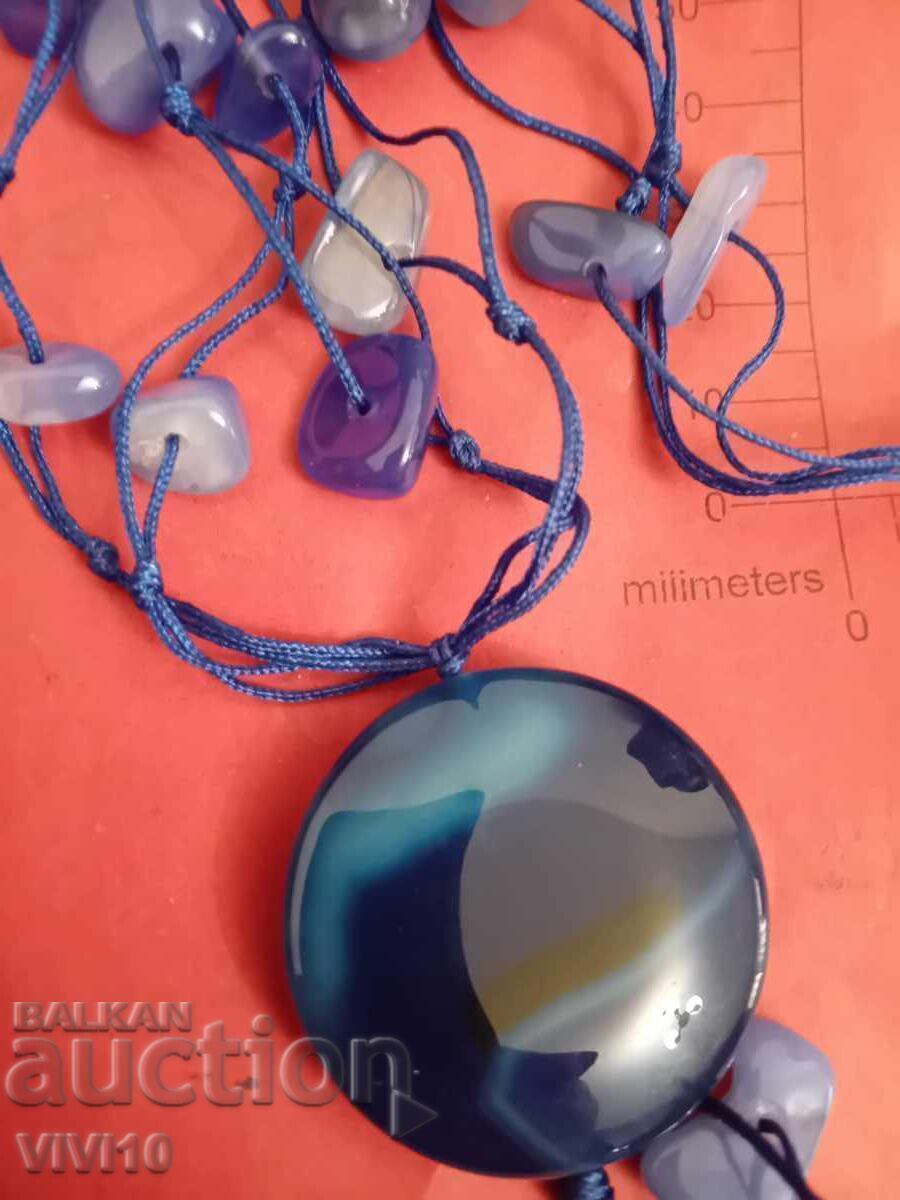 Antique blue glass necklace with price € 25.00 | 48.90 BGN