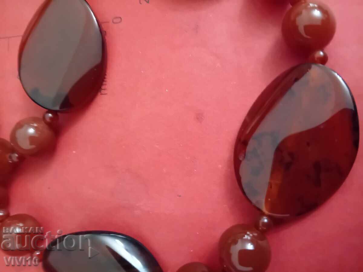 Antique necklace of Brazilian agate with price 80.00 BGN | € 40.90