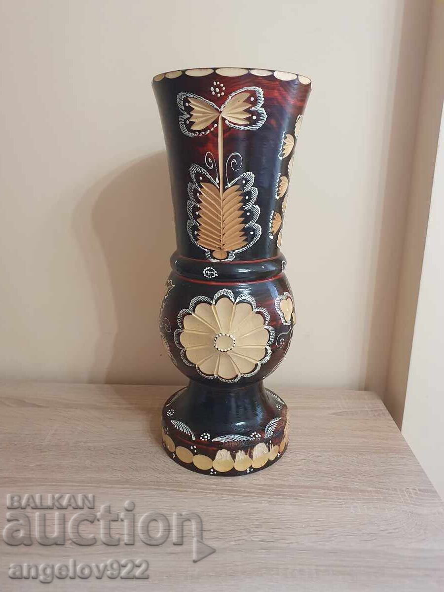 Auction Large, solid wooden vase, handmade!!! Auction Large, solid wooden vase, handmade!!!