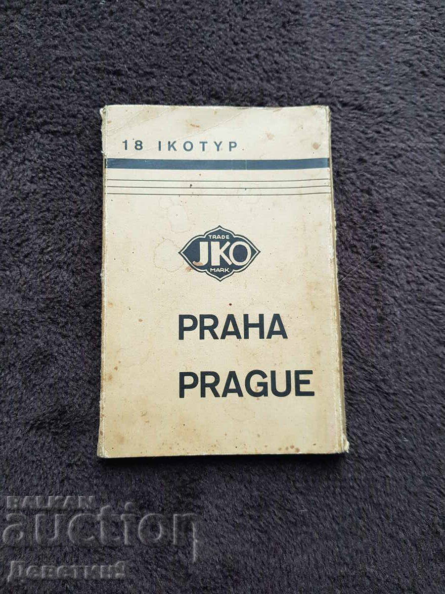 Praga - Album foto vechi (18 buc. cărți poștale alb-negru)