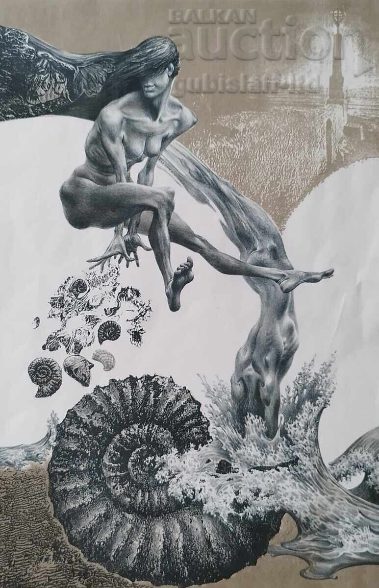 Tablou, „Fragmente de mări ciudate”, art. Yu. Yordanov cu preț 370.00 BGN | € 189.18