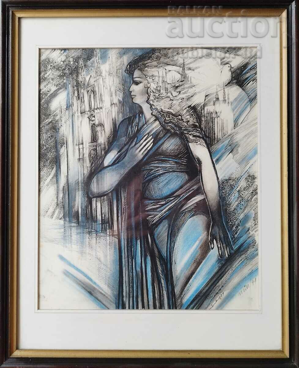 Картина, композиция, худ. ПЙП, 1991 г. - 6