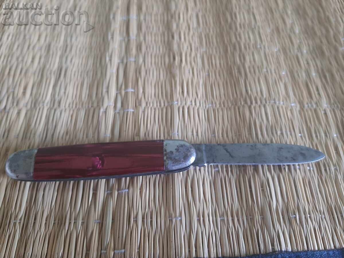 Delivery of Original German Folding Knife - Vintage Model with Red Handle