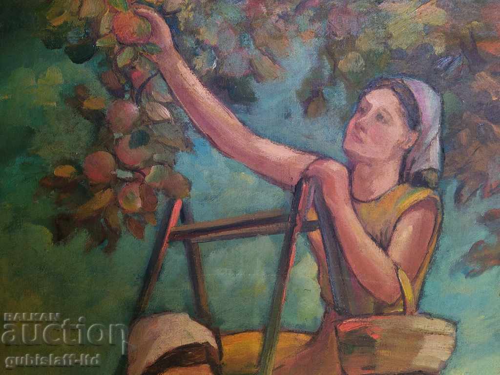 Livrarea Tablou, „Livada de mere”, perioada socială, 132x102 cm. Livrarea Tablou, „Livada de mere”, perioada socială, 132x102 cm.