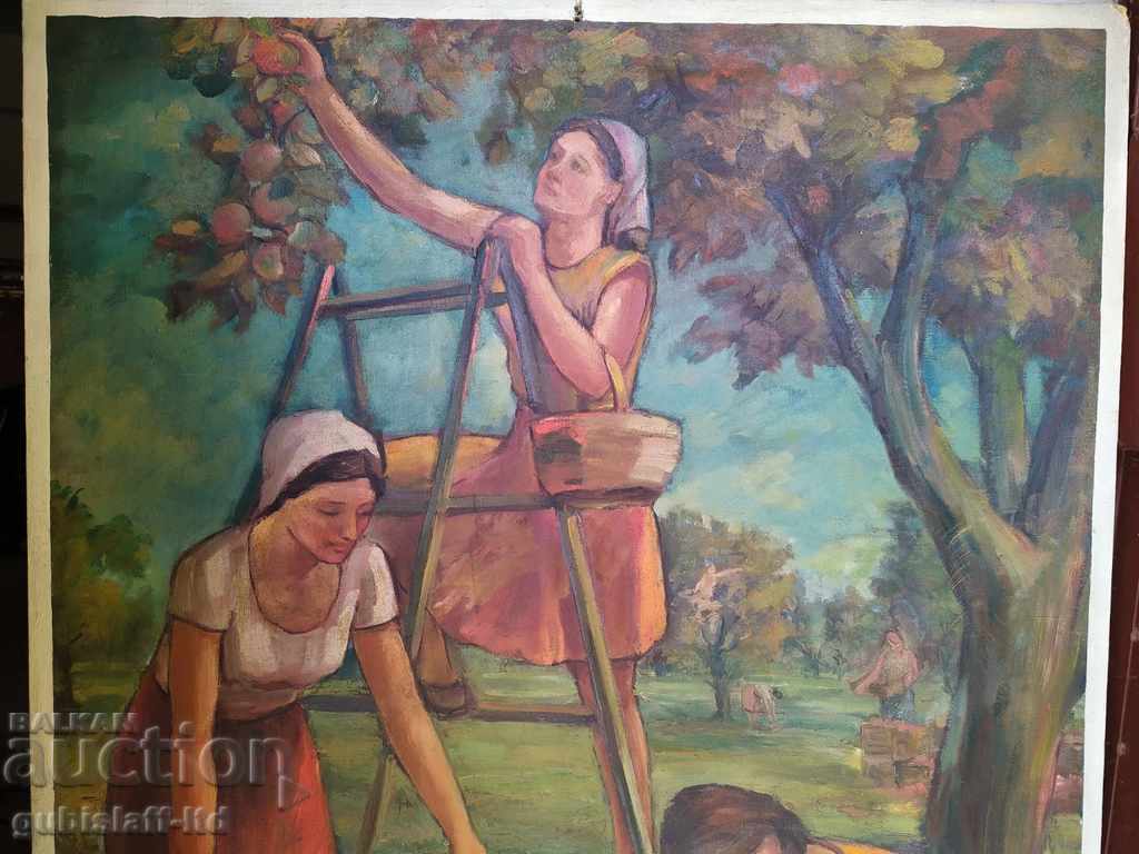Tablou, „Livada de mere”, perioada socială, 132x102 cm. - 5 Tablou, „Livada de mere”, perioada socială, 132x102 cm. - 5