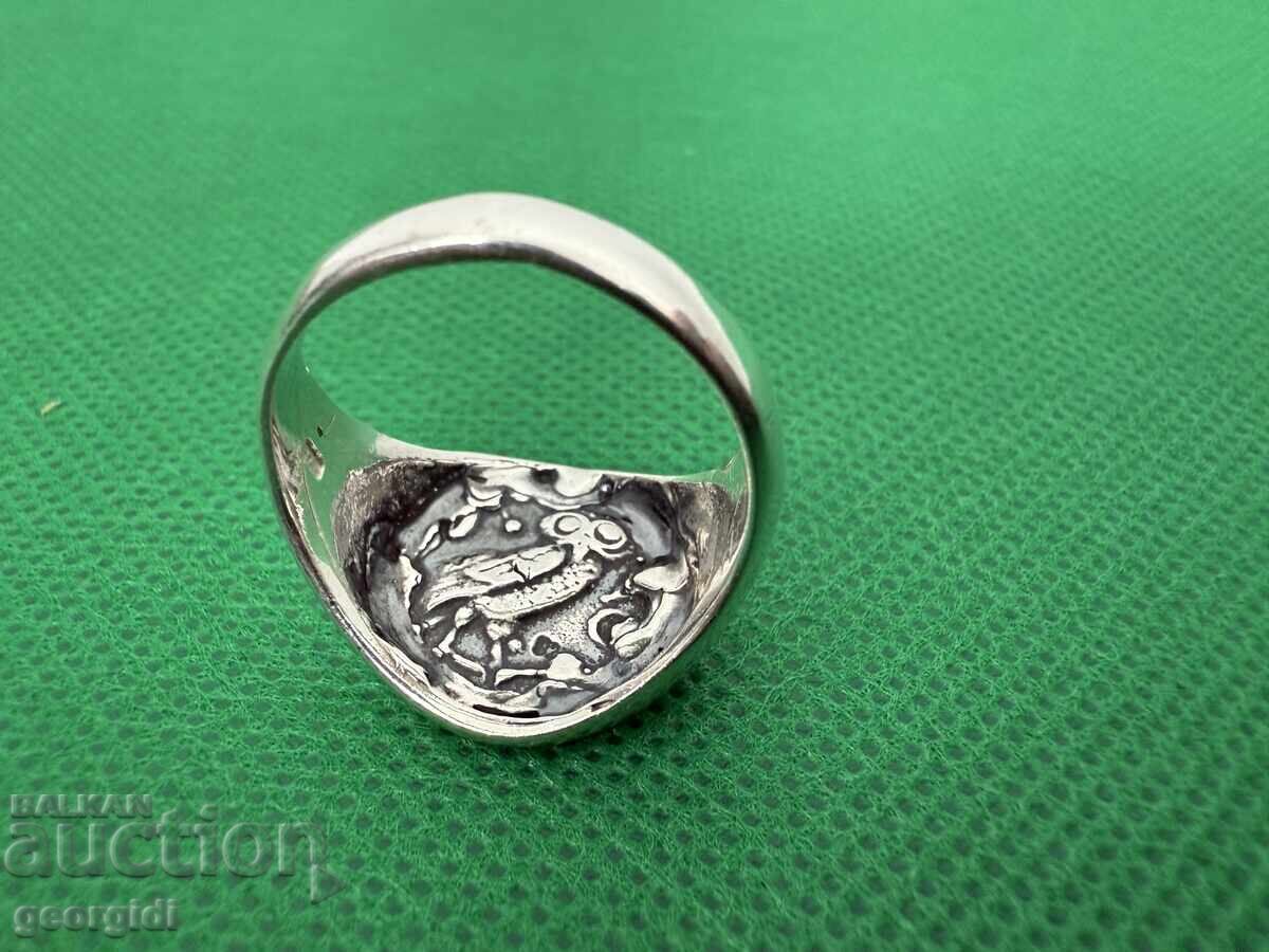 Silver ring with Alexander the Great №7450 - 6 Silver ring with Alexander the Great №7450 - 6