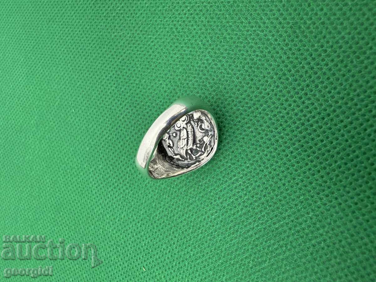 Silver ring with Alexander the Great №7450 - 7 Silver ring with Alexander the Great №7450 - 7