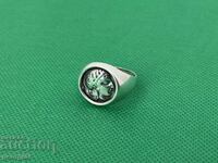 Silver ring with Alexander the Great №7450