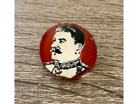 Vintage badge with Joseph Stalin - original from the USSR