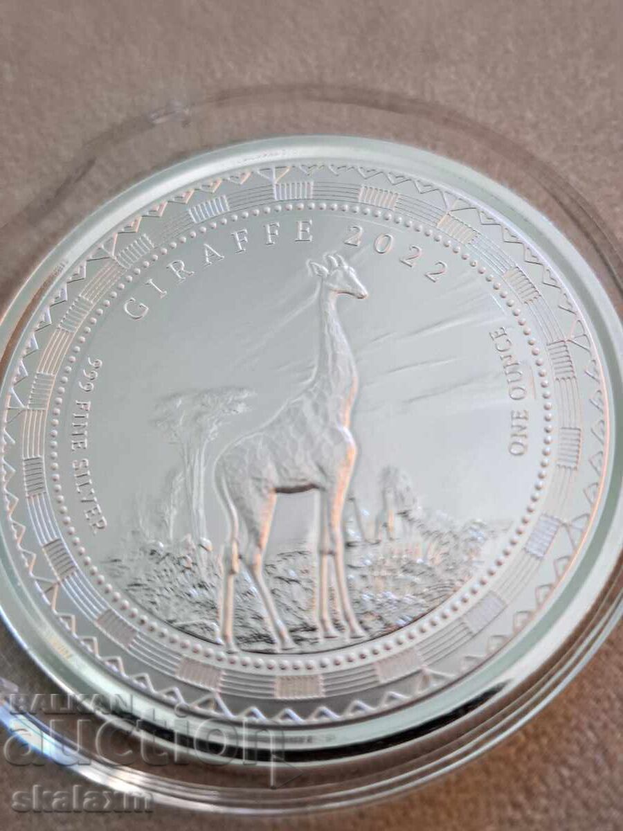 Argint 1 oz. Girafă